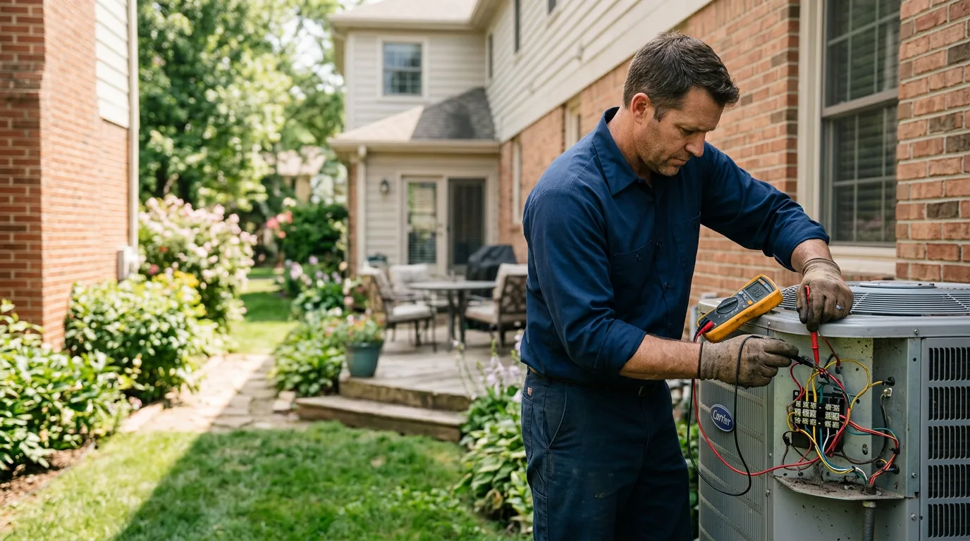 HVAC technician working near Phyllis, KY